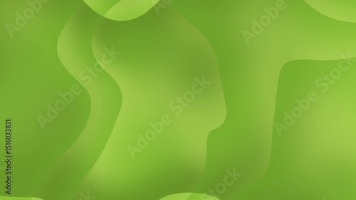 Fondus verts abstraits, formes organiques fluides