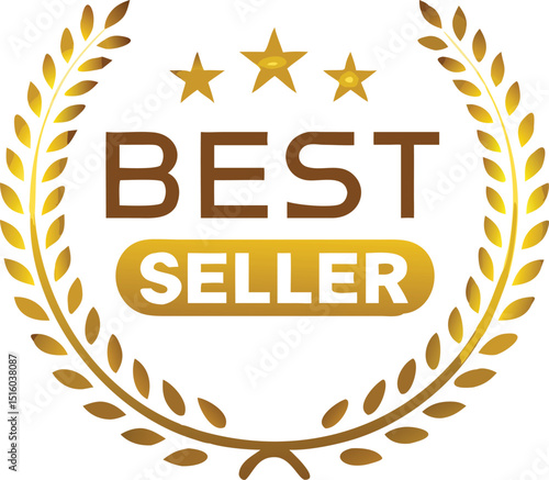 Best seller badge icon logo design template. vector Illustration