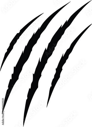 Claws scratches icon isolated on white background, Claw sign vector Illustration