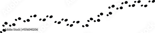 Step footprints paths, pattern footprints tracks isolated on white background. vector icon Illustration.