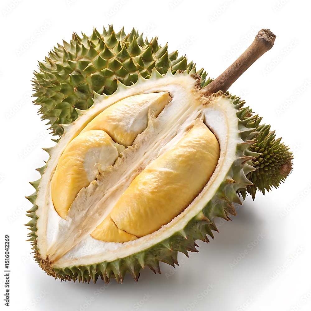 Obraz premium durian isolated on white background