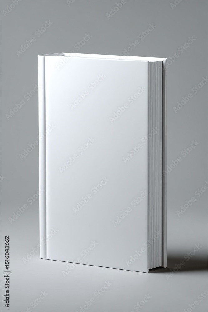 White Book Standing Vertically on Gray Background, Representing Knowledge and Education Resources for Learning and Personal Growth, Minimalist Style : Generative AI White Book Standing Vertically on Gray Background, Representing Knowledge and Education Resources for Learning and Personal Growth, Minimalist Style : Generative AI