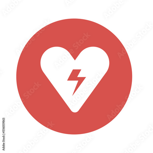 heart cpr medical icon vector design	