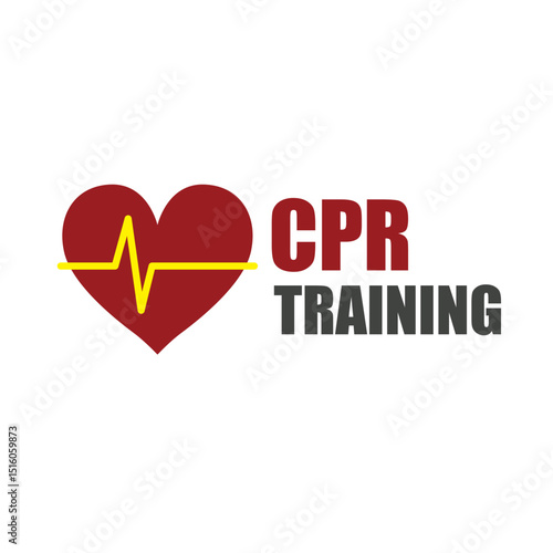 heart cpr medical icon vector design	