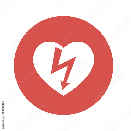 heart cpr medical icon vector design	