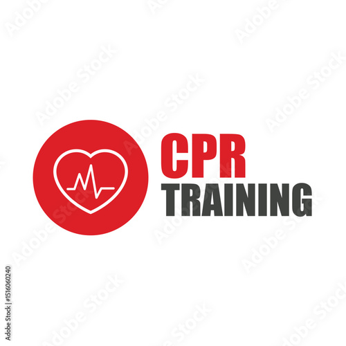 heart cpr medical icon vector design	