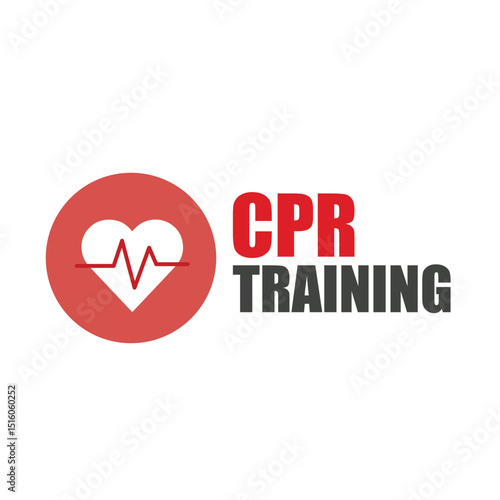 heart cpr medical icon vector design	