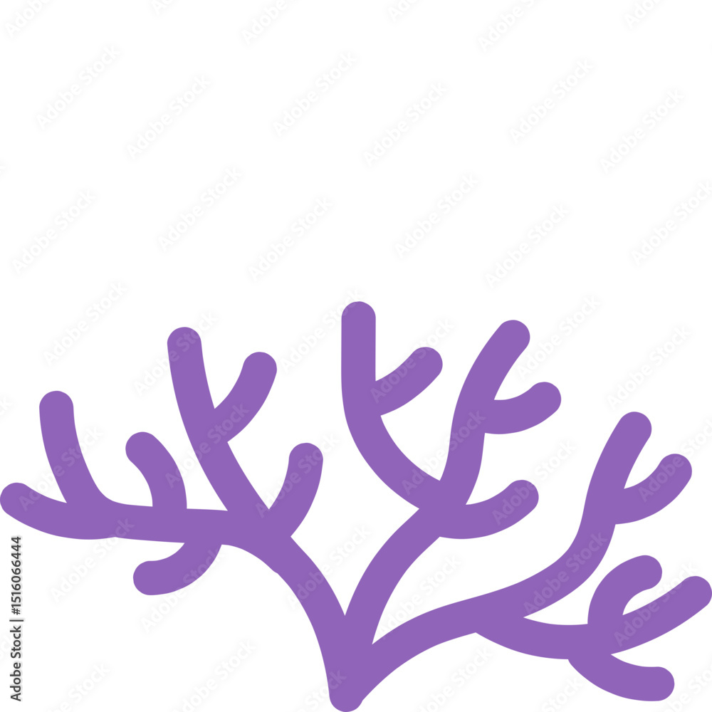 Obraz premium Flat Coral Reef