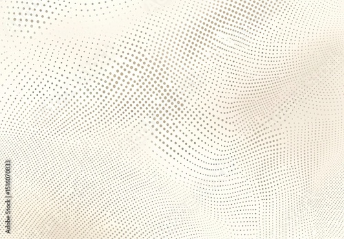 Abstract background of swirling, light tan and beige, dotted pattern. Soft, flowing, and textured. Beige dots on light beige surface
