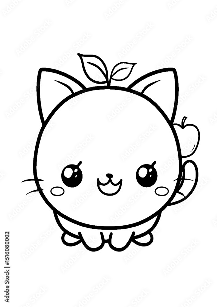 Fototapeta premium black and white vector coloring pages