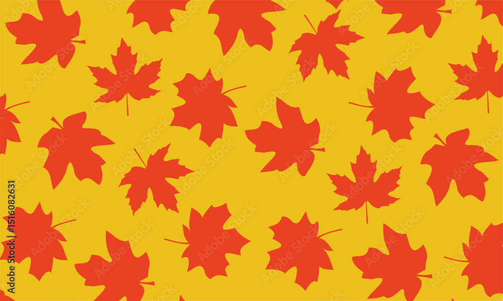Seamless maple nature wallpaper design maple pattern. Maple leaves repeating seamless pattern. Autumn background. Vector illustration. Seamless maple nature wallpaper design maple pattern. Maple leaves repeating seamless pattern. Autumn background. Vector illustration.