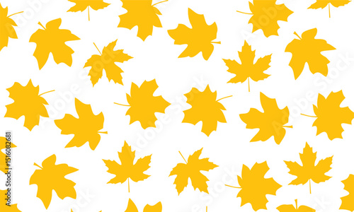 Vector seamless pattern with autumn leaves. Seamless  pattern with leaves. Background for your design wallpapers, pattern fills, web page, surface textures