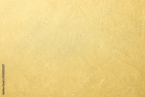 金色の和紙の背景　Gold Japanese washi paper background