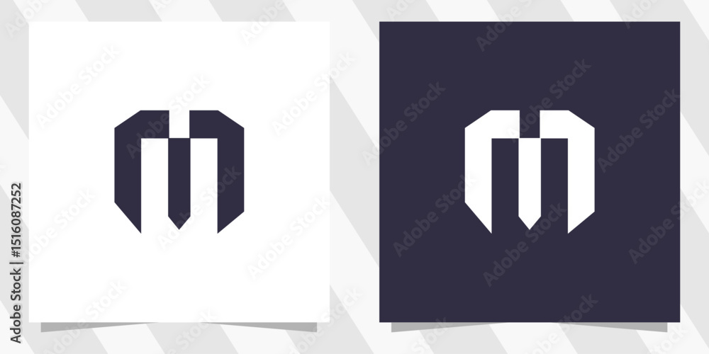 Obraz premium letter m logo design vector