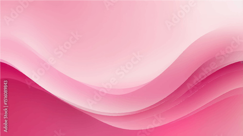 Abstract pink background with flowing wave lines and a light purple gradient design
