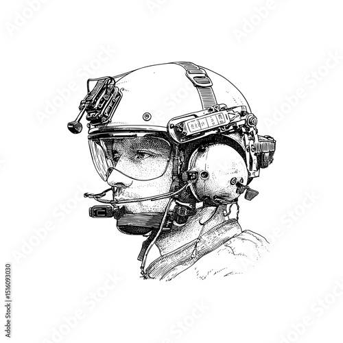 Half face helmet line art model 1 is showcased in a technical sketch drawing as a flat sketch, isolated on white, perfect for your half face helmet and allowing for editable color and stroke