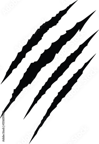 Claw Scratches Vector EPS Design