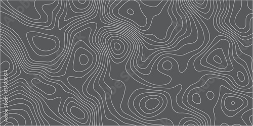 A seamless vector topographic map pattern with subtle,organic light gray contour lines against a dark gray background,creating a minimalist yet complex representation of abstract terrain or a scientif