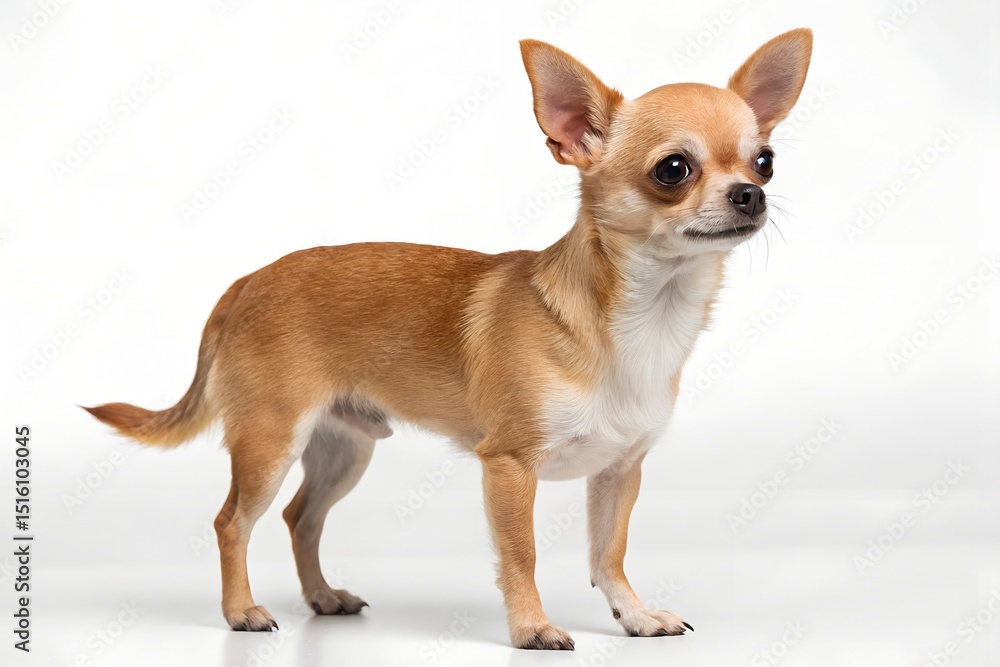 Obraz premium chihuahua puppy on white background