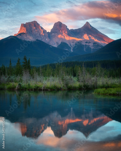 three sisters, canmore, alberta, canada
