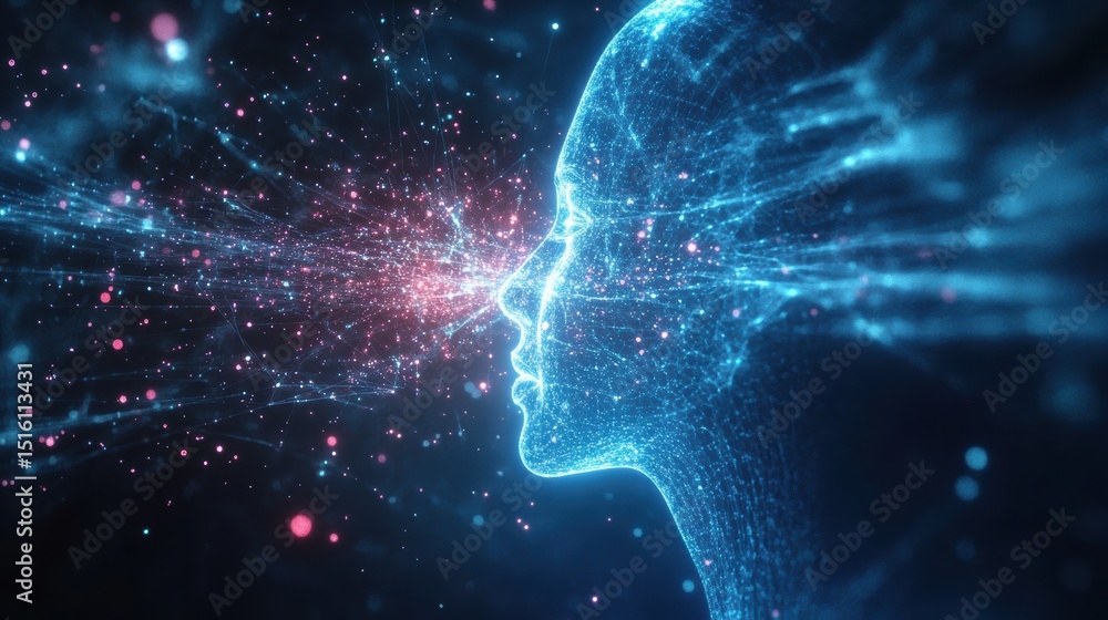 Quantum AI Computing Concept with Futuristic Hologram Quantum AI Computing Concept with Futuristic Hologram