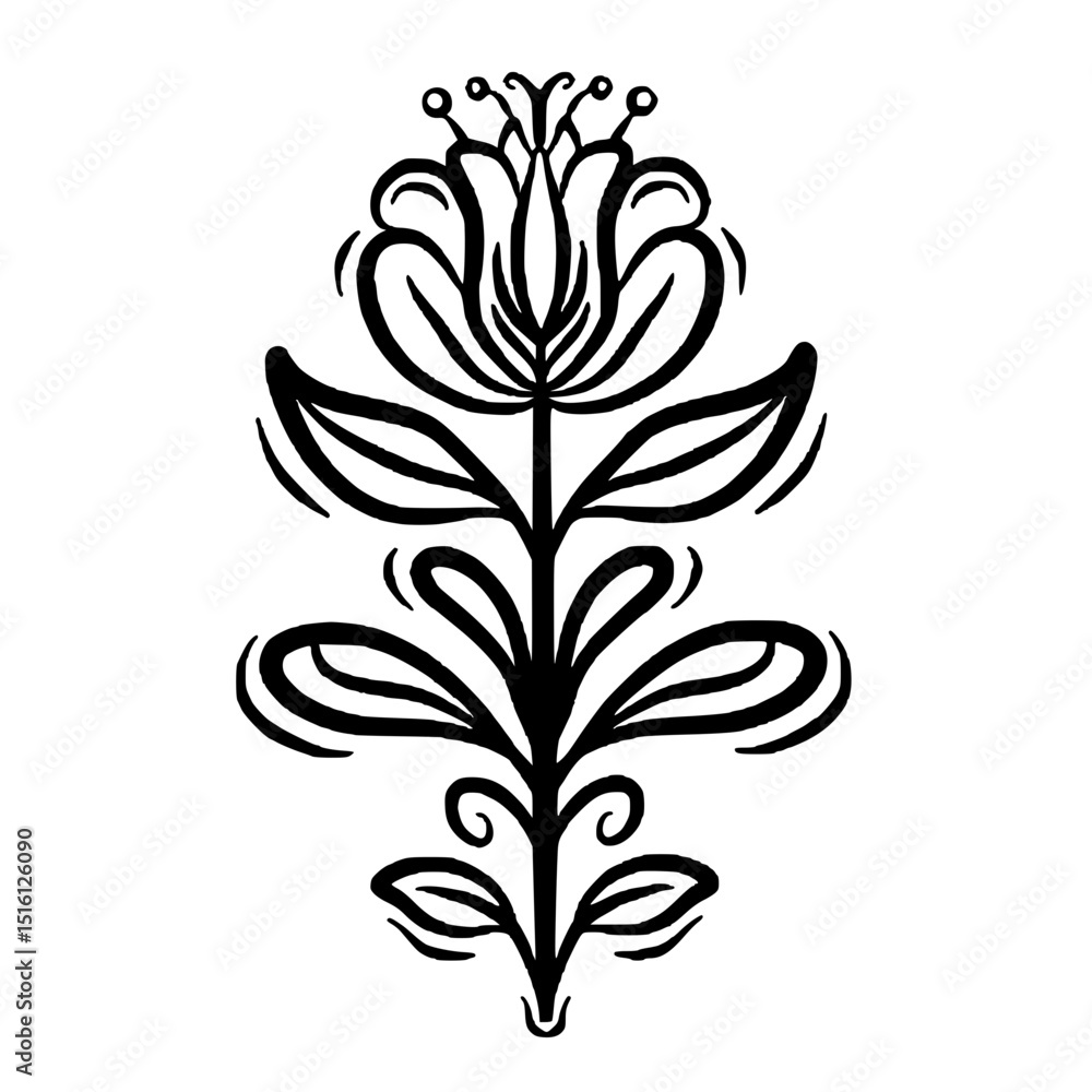 Flower outline icon Flower outline icon