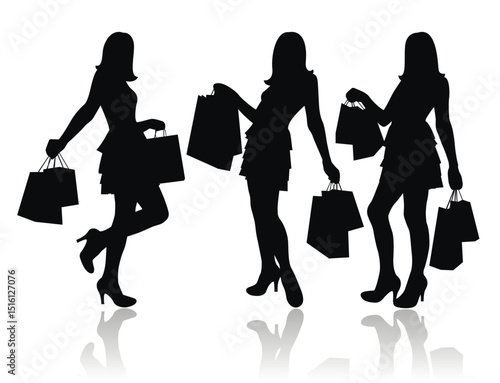 Women with shopping bags