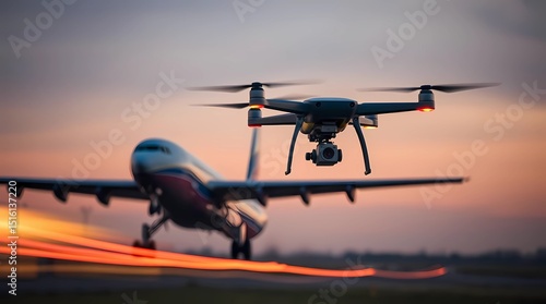 Ukrainian drone attacks an airplane on the runway.