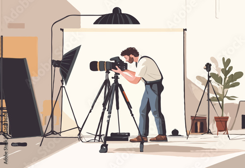 photographer with camera