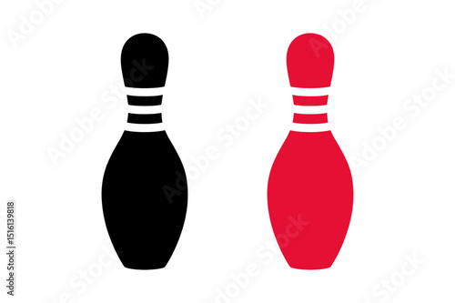 Bowling pins vector illustration bowling sport game