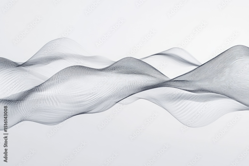 Fototapeta premium Abstract wavy lines graphic design