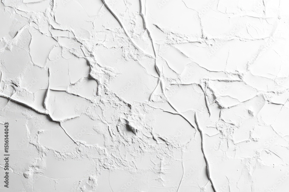 Fototapeta premium Textured white plaster surface