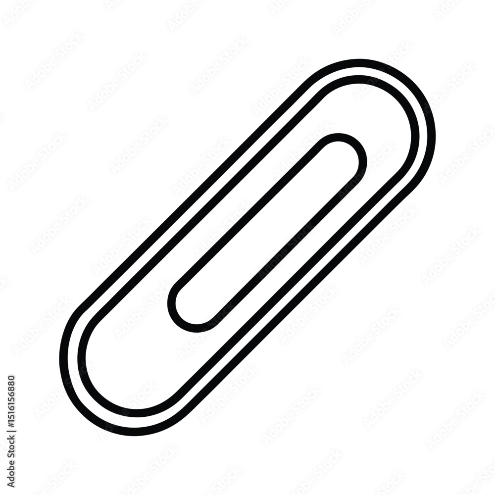 stylized paperclip stylized paperclip