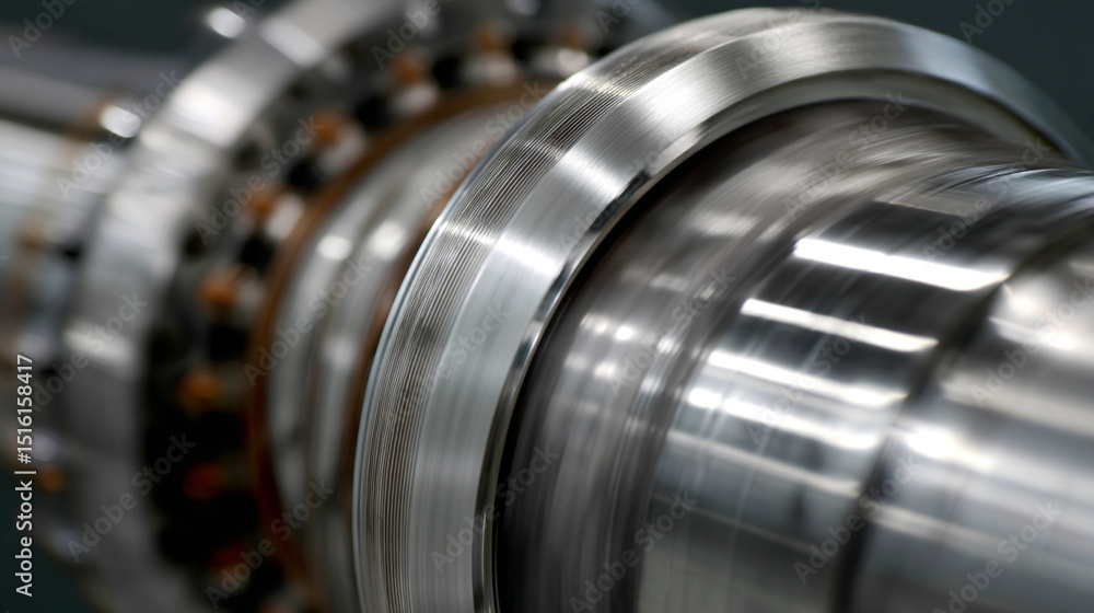 Fototapeta premium Focusing on rotor magnets and windings.