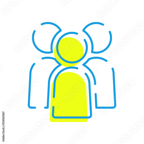 三人の人物のアイコンイラスト