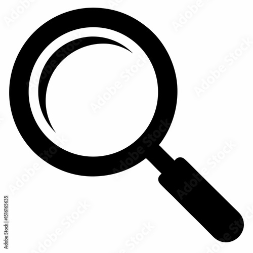 Magnifying Glass Icon Vector Illustration for Search, Explore, and Research