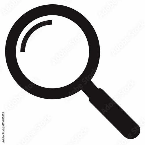 Magnifying Glass Icon Vector Illustration for Search, Explore, and Investigation