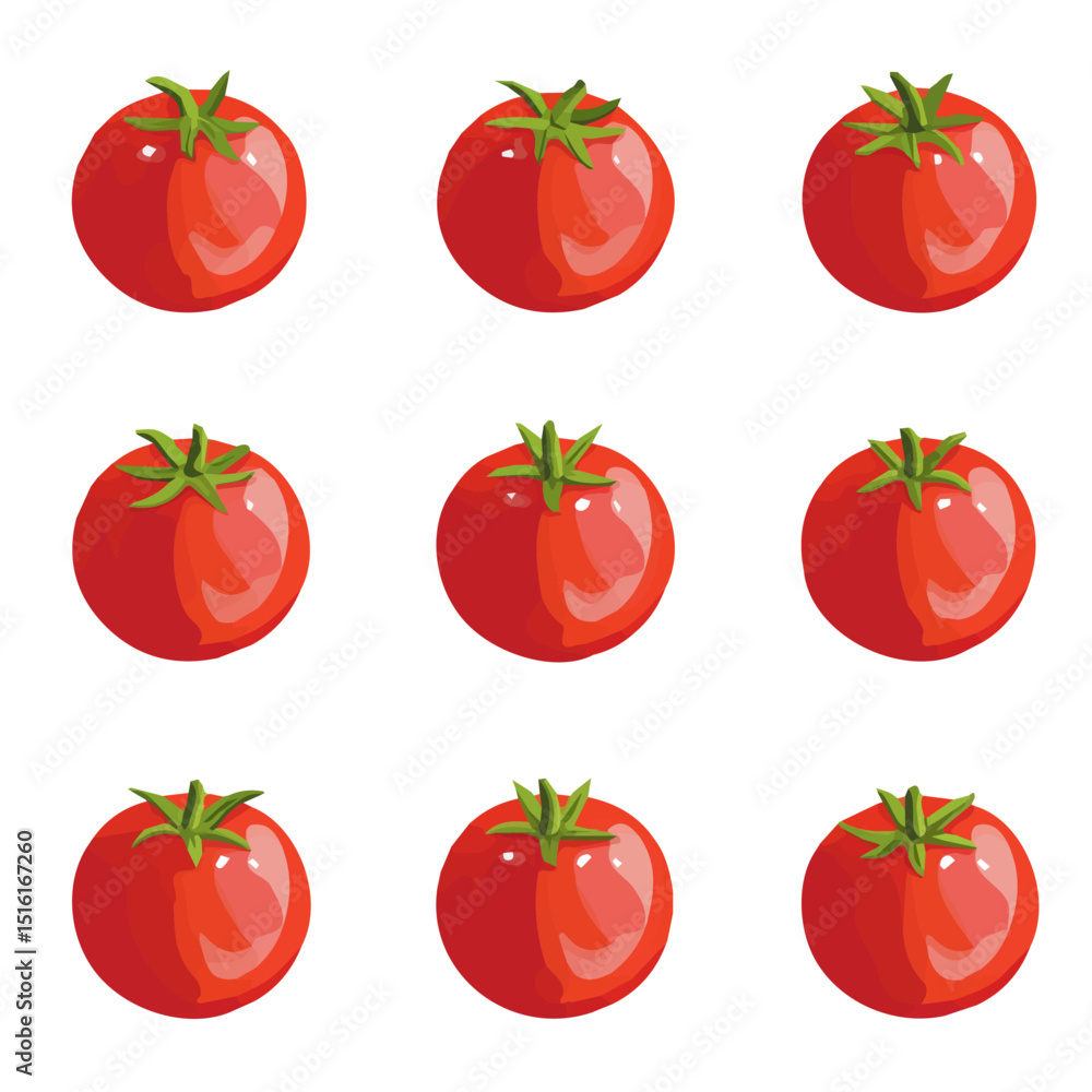 My Simple flat 2D icon, tomatoes set isolated on a transparent background, vector, flat design, animation design, simple flat 2D icon, minimalist design, clipart. eps My Simple flat 2D icon, tomatoes set isolated on a transparent background, vector, flat design, animation design, simple flat 2D icon, minimalist design, clipart. eps