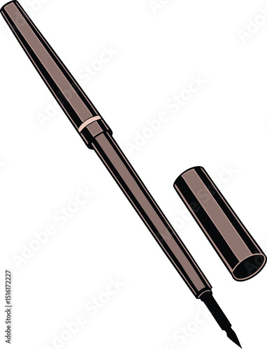 vector illustration eyeliner icon isolated on a transparent background.