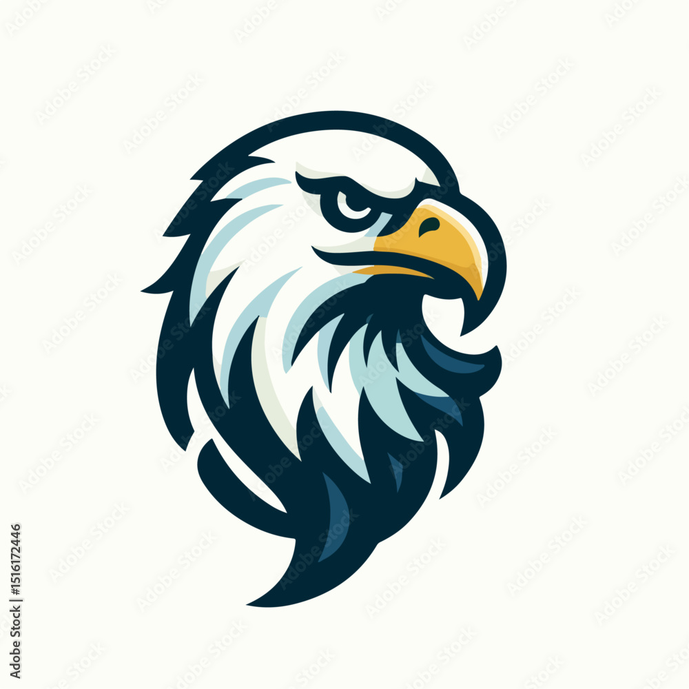 Obraz premium eagle head vector illustration