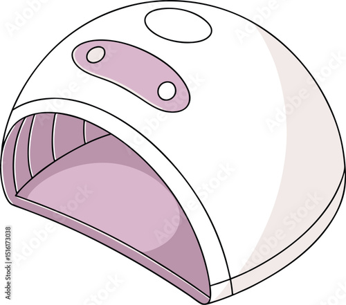 Nail dryer lamp icon editable stroke