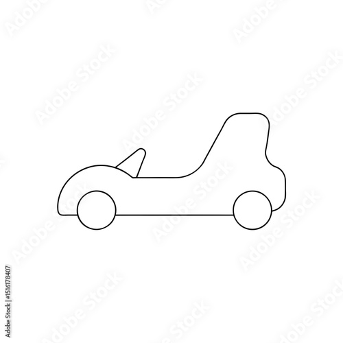 Exciting Go Kart Racing Vehicle Fun Speed Track White Background Sport