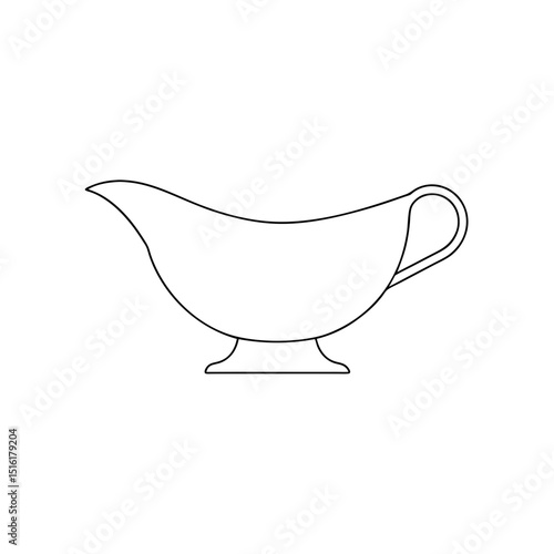 Classic Gravy Boat Fast Food Essential for Serving Delicious Sauces