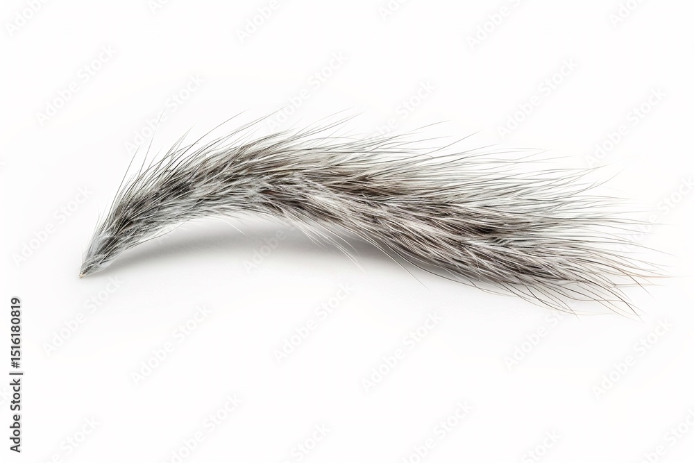 Isolated Silverfish Tail Filament White Background Isolated Silverfish Tail Filament White Background