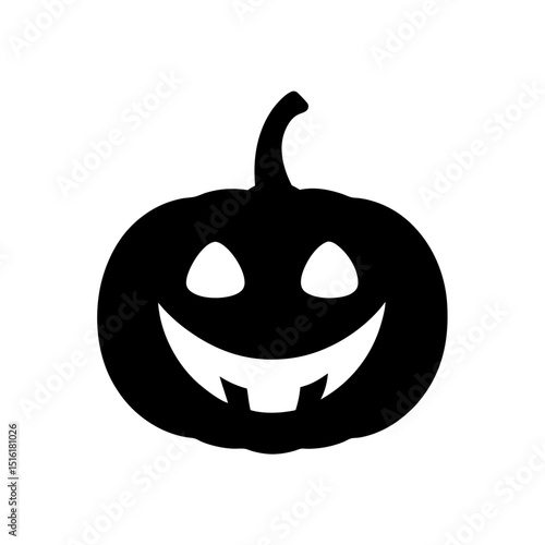 Happy Pumpkin with Big Smile Explore Cheerful Halloween Decoration Element