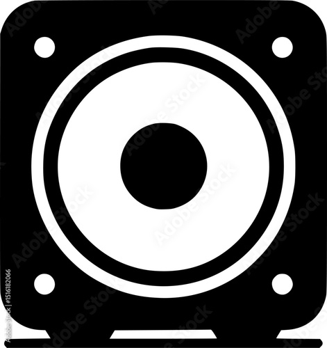 Speaker icon sign, symbol, vector, art
