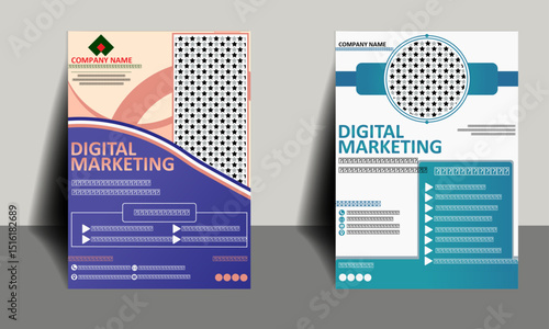 corporate identity template, And Business Flyer, Digital Marketing Flyer,