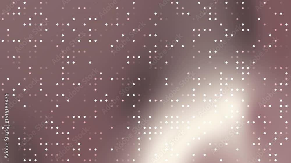 Nuances rosées et points lumineux