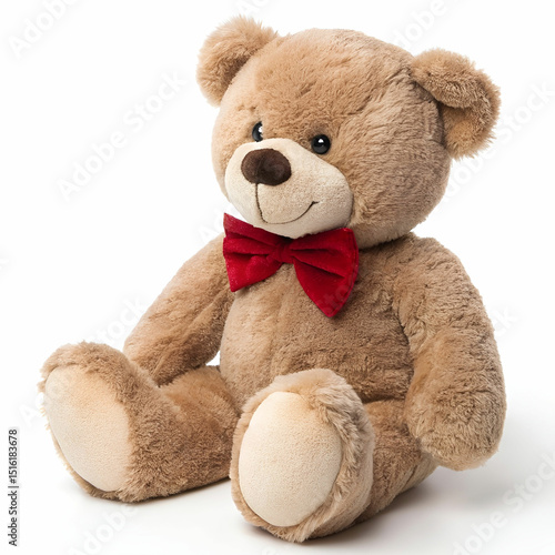 A cuddly, soft brown teddy bear with plush fur and button eyes, offering comfort, warmth, and childhood nostalgia.