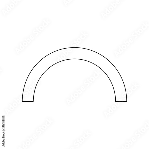 Rainbow Hula Hoop Toy Fun Play Exercise Activity Illustration